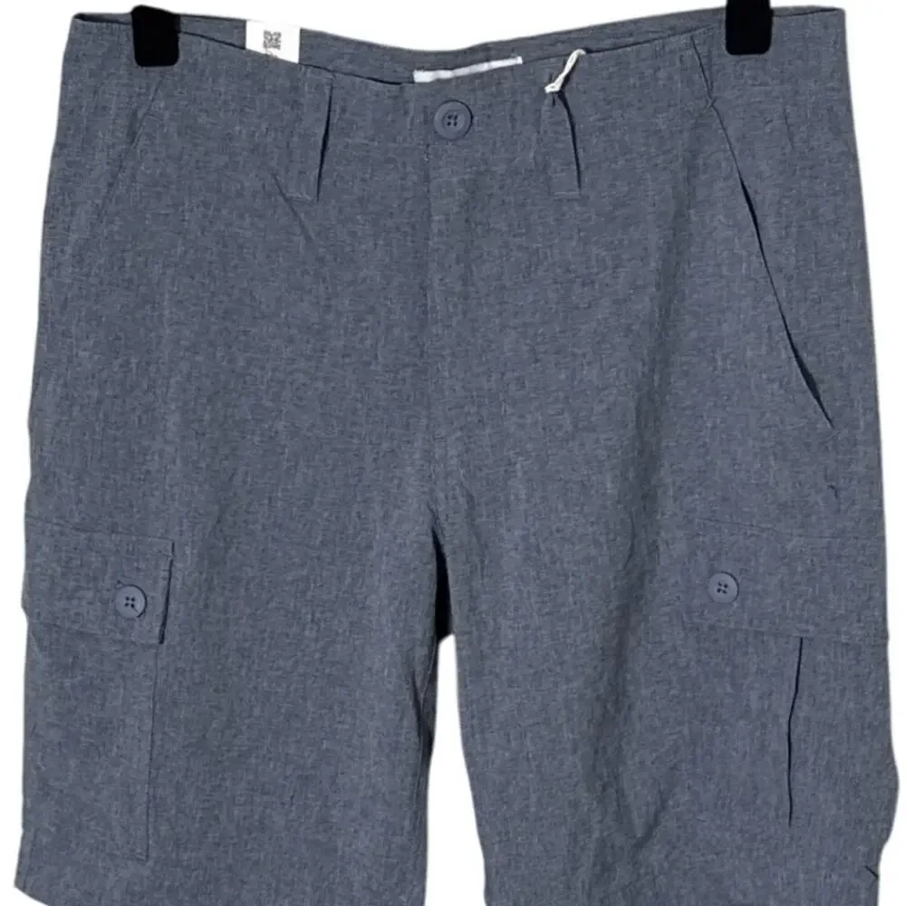 NWT Wearfirst Mens Cationic Cargo Shorts Navy Heather Size 30‎